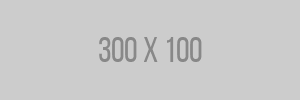 300x100 pixel horizontal banner placeholder